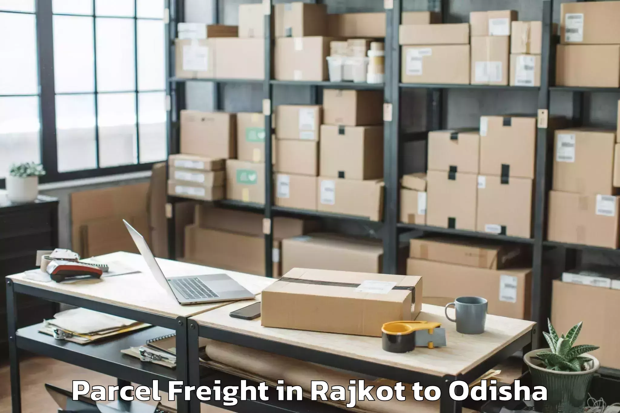 Affordable Rajkot to Jharbandha Parcel Freight